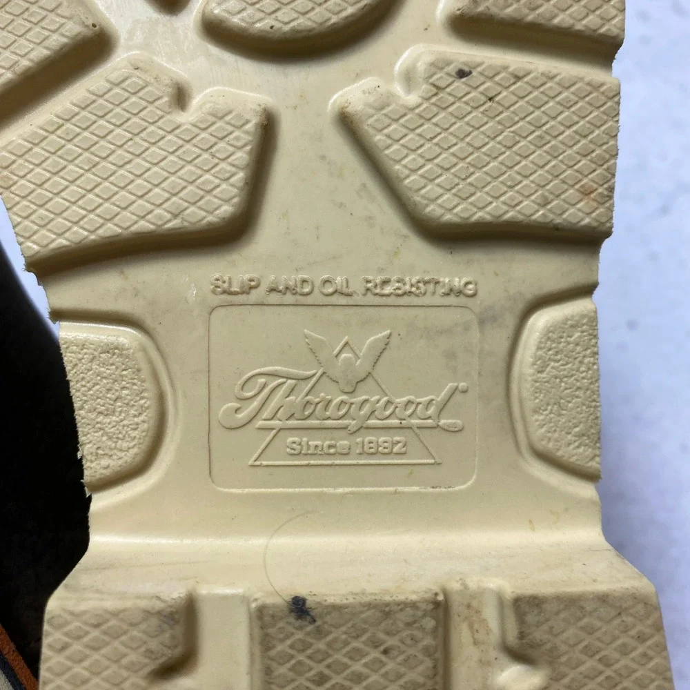 Thorogood Boots Mens 10 Brown 814-4332 Wellington Square Toe Work EH SR
